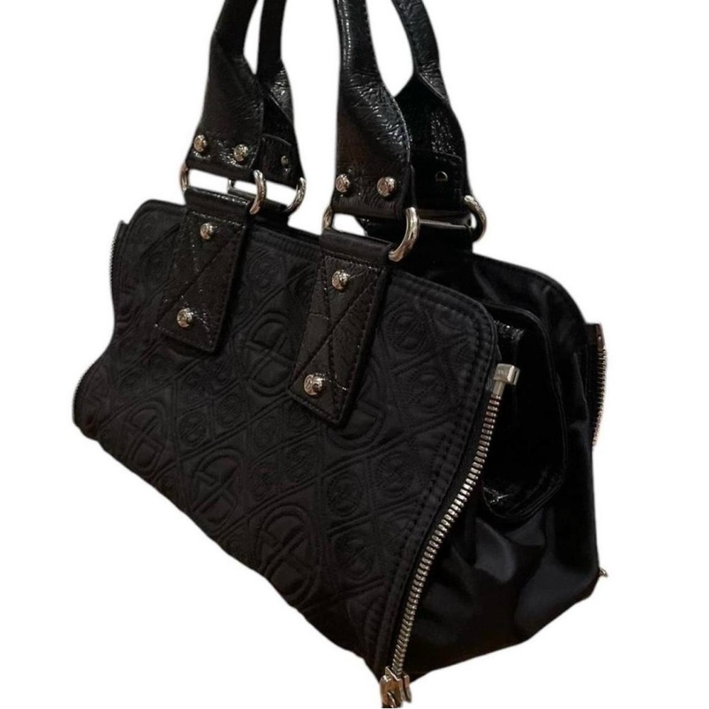 Francesco Biasia Zipper 
 Black Handbag
